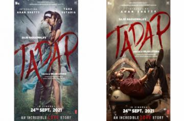 Ahan Shetty, Tara Sutaria-starrer 'Tadap' in theatres on Sep 24.(photo:Instagram)