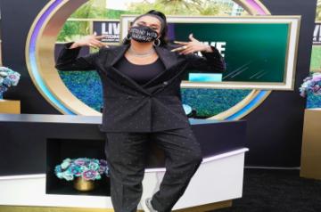 Lily Singh takes Indian farmers protests to Grammy red carpet