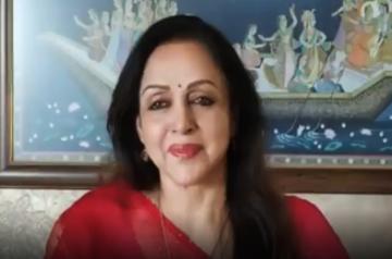 Hema Malini greets women in khaki for relentless service.