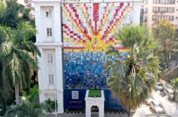 Corona Quilt Art Installation at Jindal Mansion, Mumbai