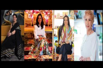 (L-R) Punam Kalra, Luxury wedding planner Prerana Agarwal Saxena, Ruchita Bansal, Creative Director and Founder, Izhaar and Blossom Kochhar.