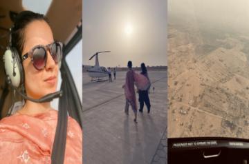 Kangana Ranaut starts 'Tejas' shoot in Rajasthan. (Credit: Twitter)