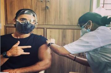 Pulkit Samrat gets vaccinated for Covid-19 ( Credit : Pulkit Samrat/instagram)