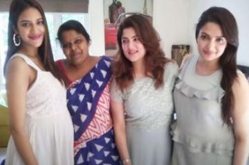 Nusrat Jahan flaunts baby bump.