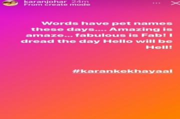 KJo shares 'Karan Ke Khayaal' on social media