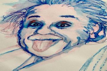 Abhay Deol shares doodle of Einstein: "Felt like a genius so I drew one"