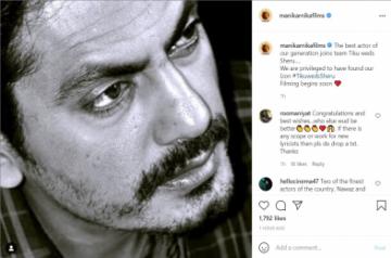 Nawazuddin Siddiqui in Kangana Ranaut's production 'Tiku Weds Sheru'