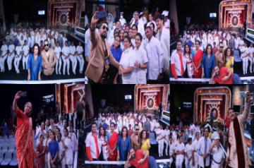 Medical personnel invited on sets of comedy show.