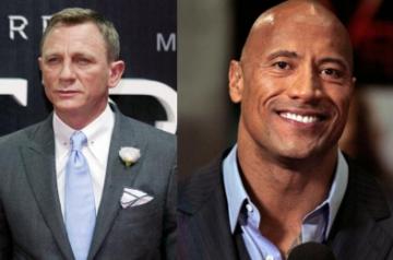 Daniel Craig and Dwayne Johnson.