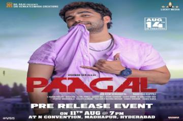 Vishwak Sen releases theatrical trailer of 'Paagal'(PHoto:instagram)