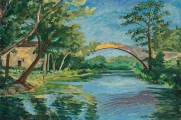 •	Sir Winston Churchill’s The Bridge at Aix en Provence (1948) At Auction For The First Time
