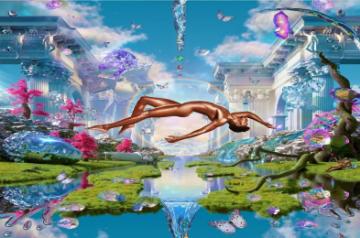 Lil Bas reveals the underwater sponge levitating album cover art for Montero