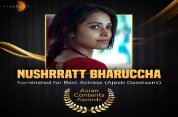 Nushrratt Bharuccha nominated for best actress for Ajeeb Daastaan.