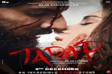 'Tadap' trailer featuring Ahan Shetty, Tara Sutaria out Wednesday.