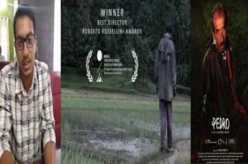 Sandalwood debutante director wins best director award at international film festival.