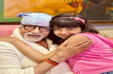 Amitabh Bachchan and Aaradhya.(photo:Instagram)