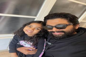 Allu Arjun with daughter Arha.