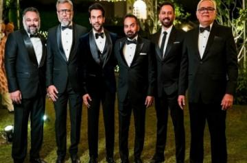 Rajkummar Rao's reception picture with directors.