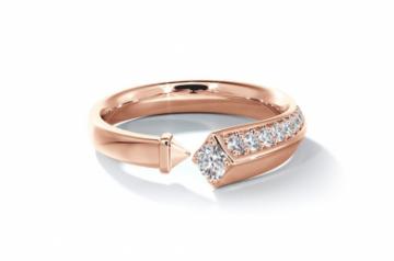 Forevermark AvaantiT Collection Closed Ring Rose Gold Pavé
