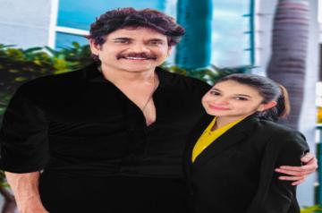 Vaishnavi with Nagarjuna Akkineni