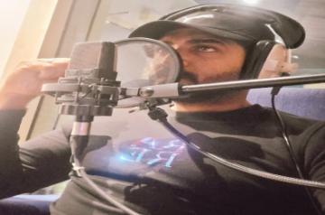 Arun Vijay dubbing for Yaanai.