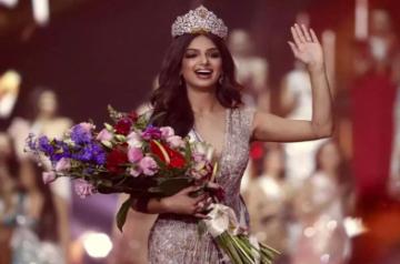 India's Harnaaz Sandhu crowned Miss Universe 2021.(Photo:MISS UNIVERSE Twitter)