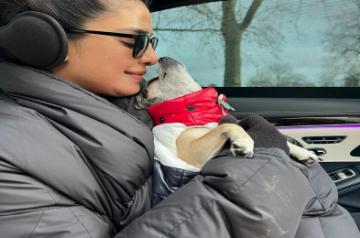 Priyanka Chopra bringing her pets to work.