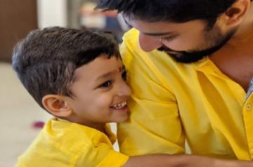 Nani with his son Arjun