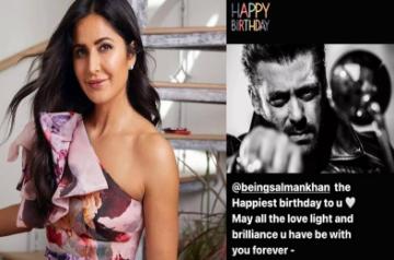 Katrina wishing Salman on his birthday