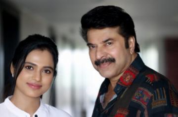 Ramya Pandian with Mammootty