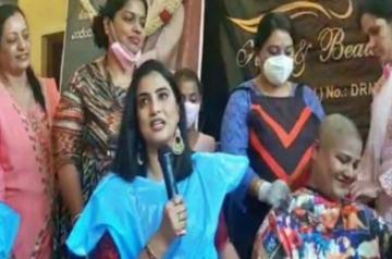 Kannada actress Rishika Raj donates hair to cancer patients, wins hearts.
