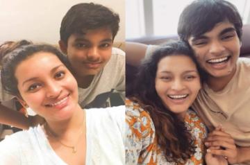 Renu Desai and Akira Nandan.