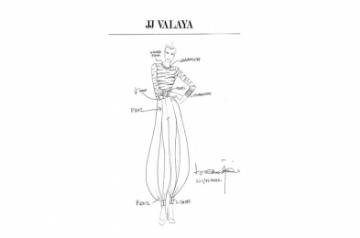 JJ Valaya sketch, FDCI X Lakme Fashion Week