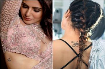 Samantha Ruth Prabhu tattoos.
