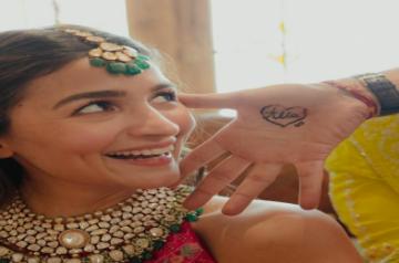 Ranbir-Alia wedding: Alia shares mehendi pics, talks about Ranbir's 'Big' surprise.