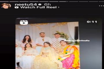 Ranbir-Alia wedding: Neetu shares fan art with Rishi Kapoor wedding.
