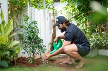 Off screen, 'Pushpa Raj' Allu Arjun is a green warrior who bats for the environment.