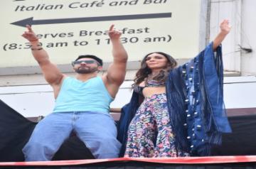 New Delhi: Bollywood actor Varun Dhawan and actress Kiara Advani during a song launch of his upcoming film 'Jug Jug Jeeyo', in New Delhi on Friday, May 27, 2022. (Photo: Anupam Gautam/IANS)