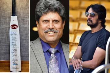 Kichcha Sudeep receives a special gift from his favourite cricketer