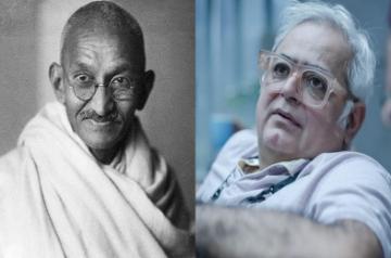 Mahatma Gandhi with Hansal Mehta.