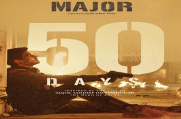 "Major Sandeep Unnikrishnan sir has blessed us" says Adivi Sesh on 50 days of 'Major'.