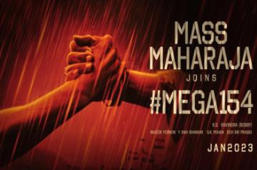 Mass Maharaja Ravi Teja joins Megastar Chiranjeevi in shoot of Mega154.