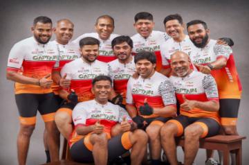 Actor Arya successfully completes 1540 km cycling event.
