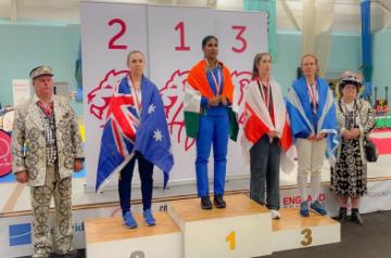 Sasikumar congratulates Bhavani Devi for winning Fencing gold in Commonwealth Games