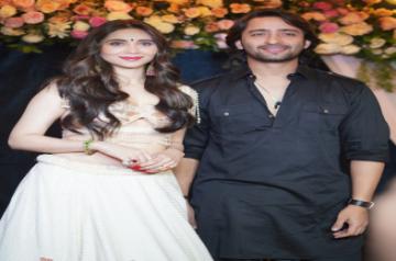 Mumbai : Actors Shaheer Sheikh and Zara Khan at the song launch of 'Main Tenu Chadh Jaungi' in Mumbai on Saturday, October 29, 2022. (Photo:Sanjay Tiwari/IANS)