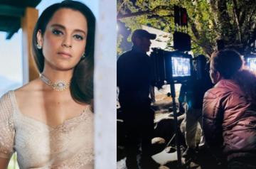 Kangana Ranaut shares glimpse from night shoot of 'Emergency' from Assam