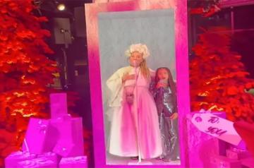 North West sings 'Snowman' with Sia in a video shared by mum Kim.