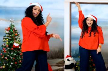 Rupali Ganguly spreads Xmas cheer with her dance moves.(photo:Instagram)