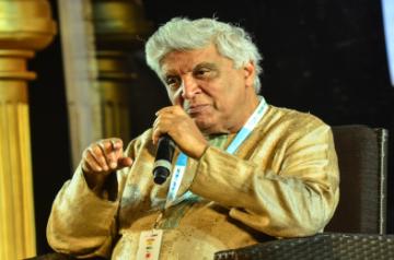 Kolkata: Indian poet and screenwriter Javed Akhtar speaks during Tata Steel Kolkata literary meet event at Victoria memorial in Kolkata on Mar 22, 2022. (Photo:Kuntal Chakrabarty/IANS)