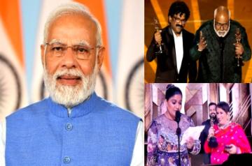 PM greets 'RRR', 'The Elephant Whisperers' teams for winning Oscars.(photo:Twitter)